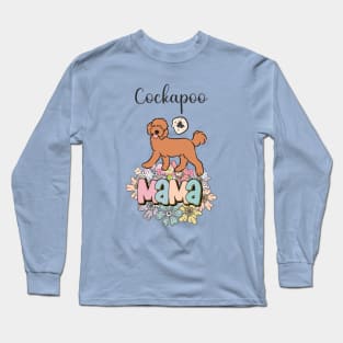 Red Cockapoo Mama Long Sleeve T-Shirt